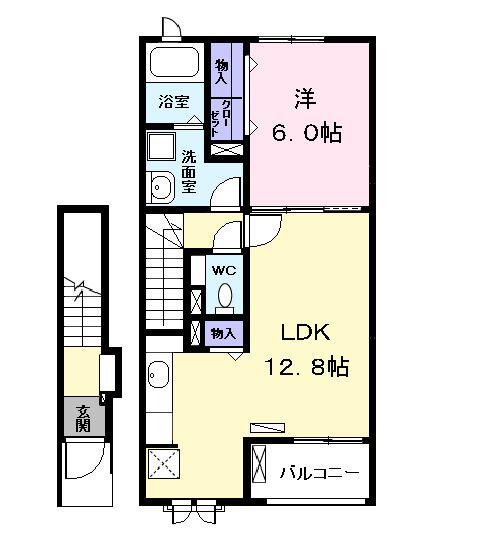 フォレスティー21(1LDK/2階)の間取り写真