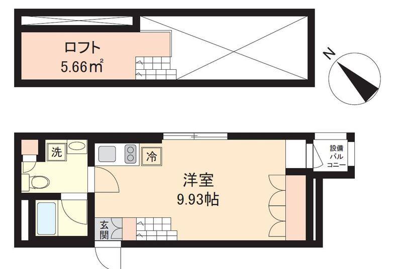 PASEO神宮前(ワンルーム/3階)の間取り写真