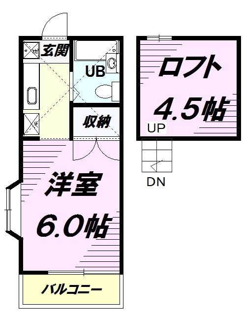 アーバン87(1K/2階)の間取り写真