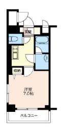 LASANTE品川シーサイドII(1K/3階)の間取り写真
