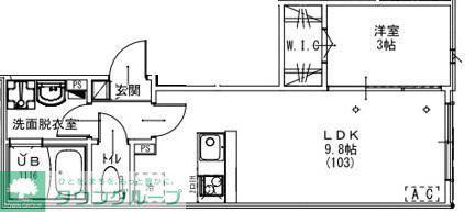 KEIAI RESIDENCE 元山II(1LDK/3階)の間取り写真
