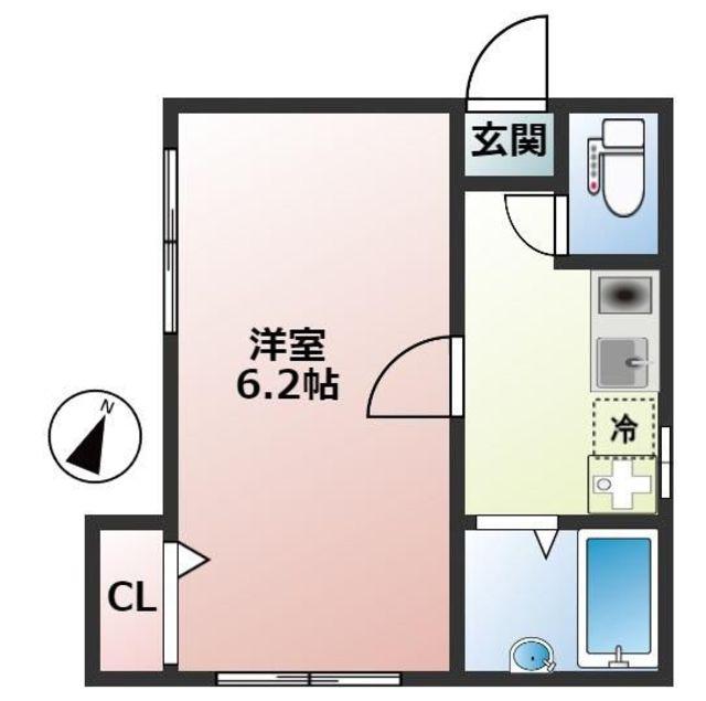 リノア高円寺(1K/1階)の間取り写真