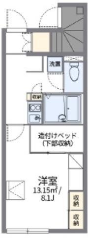 レオパレスメゾン YAMAYO(1K/1階)の間取り写真