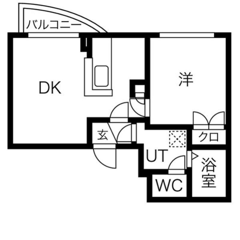 マリアール・グランデ豊平(1LDK/2階)の間取り写真