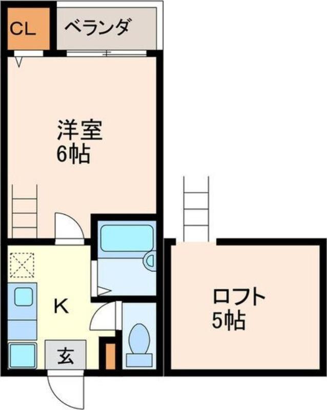 セジュール東別院(1K/1階)の間取り写真
