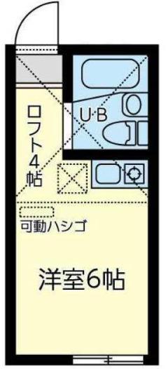 ユナイト東寺尾ジャンルイジ(ワンルーム/2階)の間取り写真