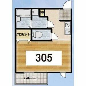 セレーノ新田(ワンルーム/3階)の間取り写真