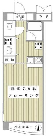 オリーブウェイ(1K/4階)の間取り写真