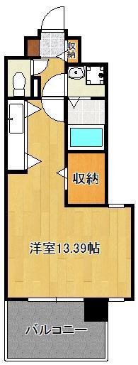 LEGEND111(ワンルーム/4階)の間取り写真