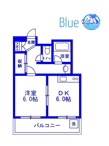 パルティーレ武蔵小杉(1DK/2階)の間取り写真