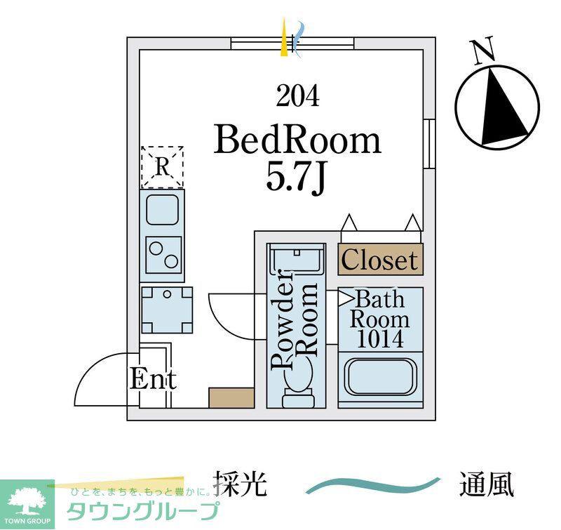 メゾン ヴェール 生田(ワンルーム/2階)の間取り写真
