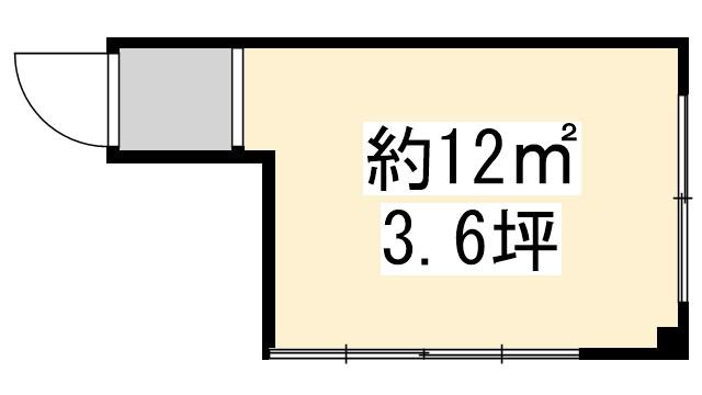 谷田ビル(ワンルーム/2階)の間取り写真