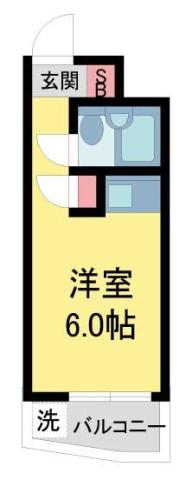 NEOダイキョー夙川(ワンルーム/3階)の間取り写真