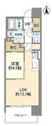 OPUS RESIDENCE 心斎橋 サウス(1LDK/14階)の間取り写真