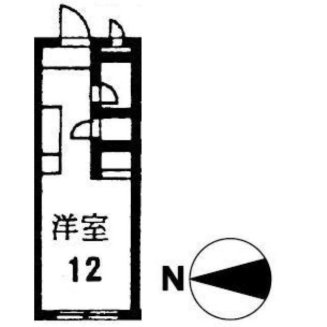 ウイング大久保(ワンルーム/3階)の間取り写真
