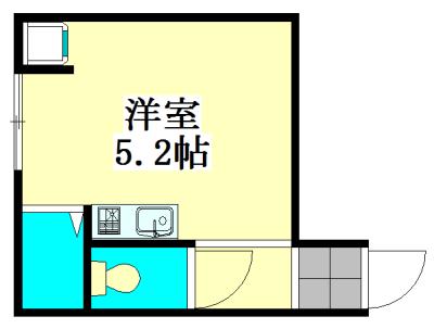 アルカンシェル薬園台(ワンルーム/1階)の間取り写真