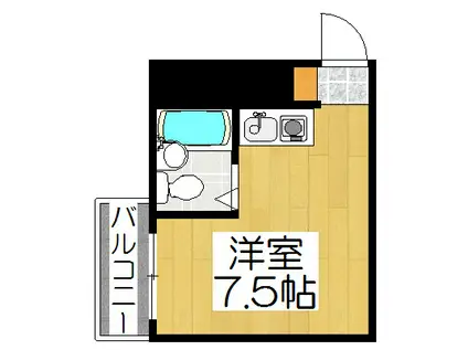 ロジュマンフランセ(ワンルーム/2階)の間取り写真