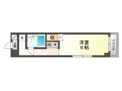 ロイヤルマンション三島寿町(ワンルーム/2階)の間取り写真