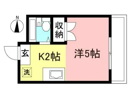 NUMBER5サン・OKABE(1K/3階)の間取り写真