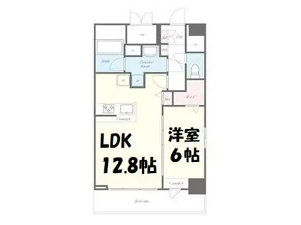 ラ・プレス新栄(1LDK/11階)の間取り写真