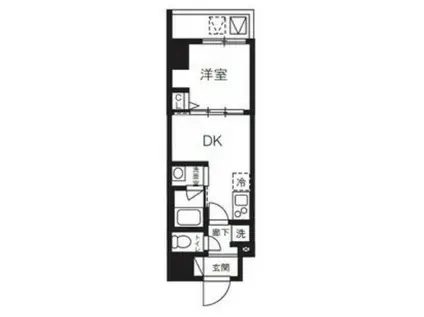 台東区竜泉1丁目マンション(1DK/5階)の間取り写真