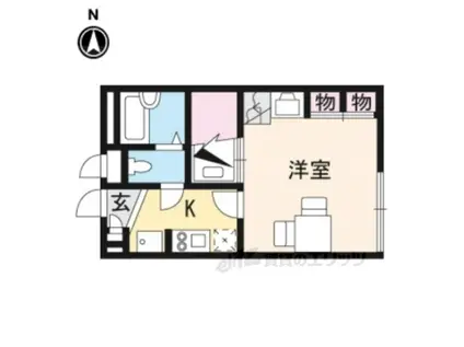 レオパレスクレール(1K/2階)の間取り写真