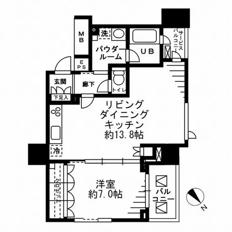 レジディア勝どき 10階階 間取り