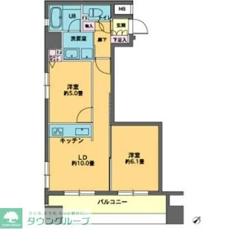カスタリア人形町 7階階 間取り