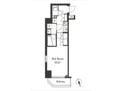 ARKMARK大森西(1K/3階)の間取り写真