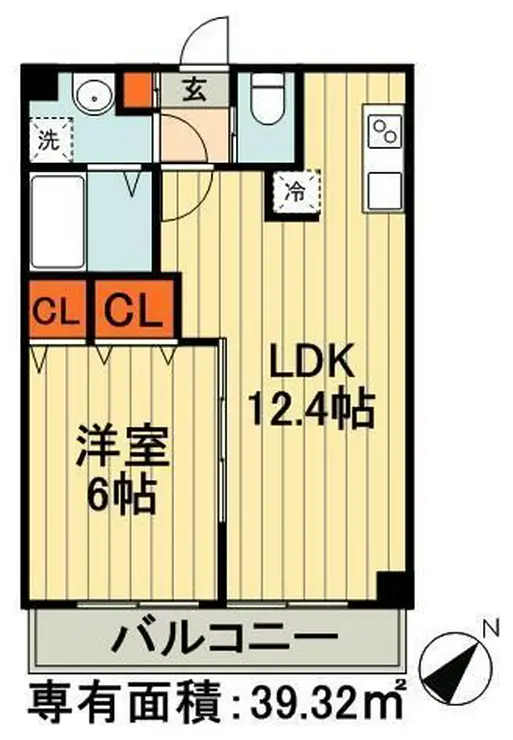メイアジュール登戸 2階階 間取り