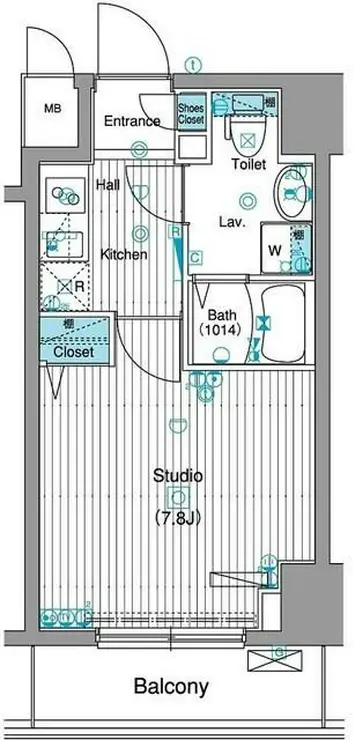 グランド・ガーラ銀座 3階階 間取り