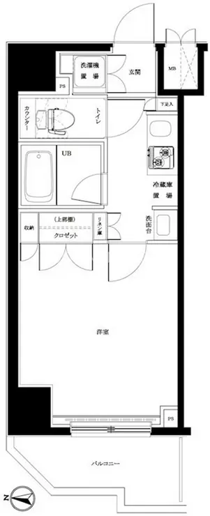 ルーブル板橋区役所前 3階階 間取り