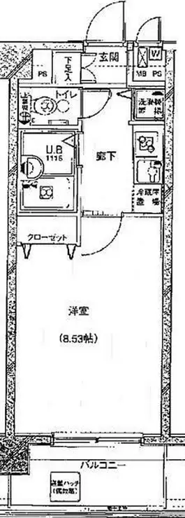 グランド・ガーラ用賀 3階階 間取り