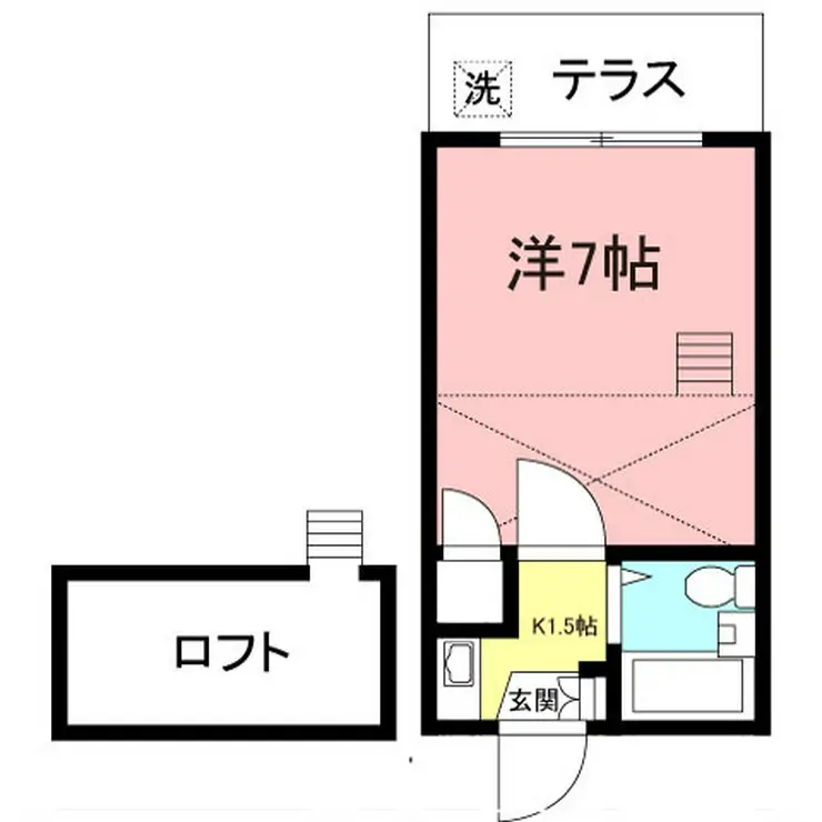 ホワイトハウス百合ヶ丘 1階階 間取り