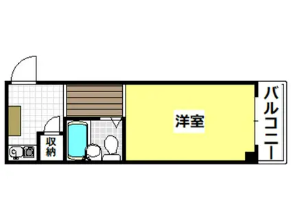 大池5番館(1K/4階)の間取り写真