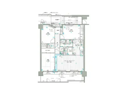 サーパス窪本町(2SLDK/1階)の間取り写真