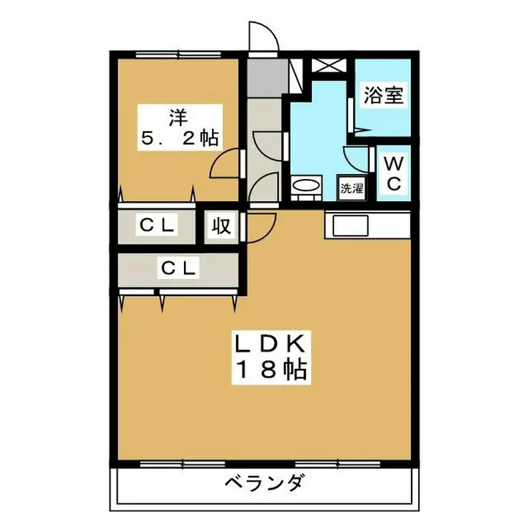 エステート・神明台 1階階 間取り