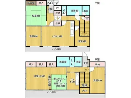リアライズ金山(3LDK/7階)の間取り写真