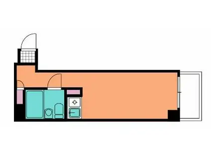 パールシティ浅草壱番館(ワンルーム/6階)の間取り写真