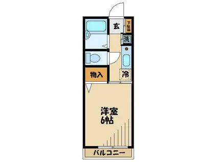 メゾンドセジュール(1K/2階)の間取り写真