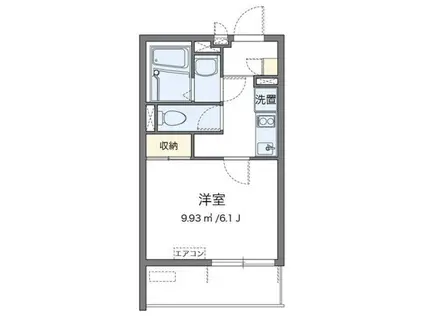 レオネクストレジスター本郷(1K/4階)の間取り写真