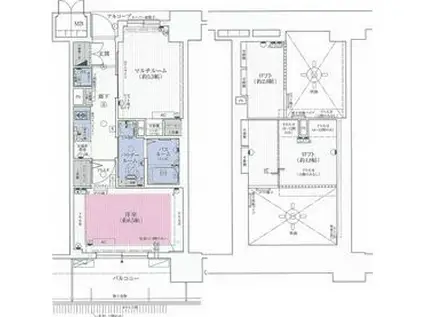 エステムコート名古屋駅前CORE(2K/10階)の間取り写真