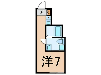 CAPITAL BAY 横濱(ワンルーム/2階)の間取り写真