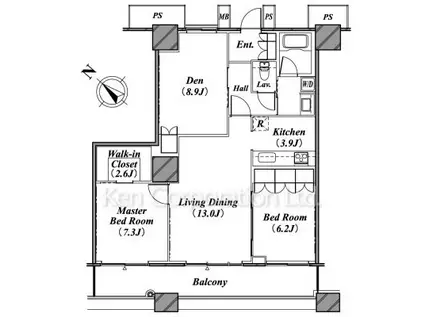 THE TOKYO TOWERS(2SLDK/4階)の間取り写真