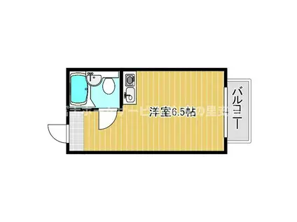 エホールII(ワンルーム/3階)の間取り写真