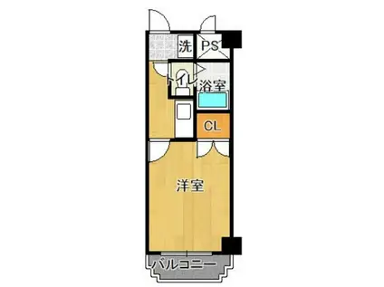 ダイホープラザ(1K/3階)の間取り写真