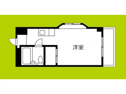 トーエー玉造第2ビル(1K/3階)の間取り写真