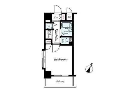 フェニックス笹塚壱番館(1K/7階)の間取り写真