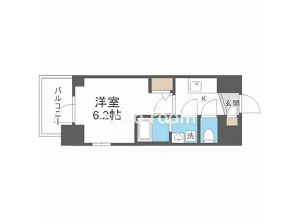 エスリードレジデンス梅田グランデ(1K/10階)の間取り写真