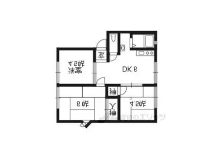 ウィンディア大塚(3DK/2階)の間取り写真